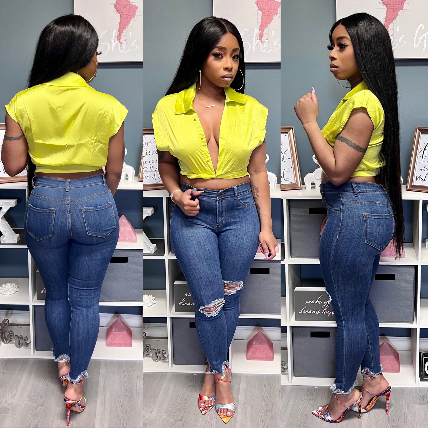 “Satin Chic” Top Only