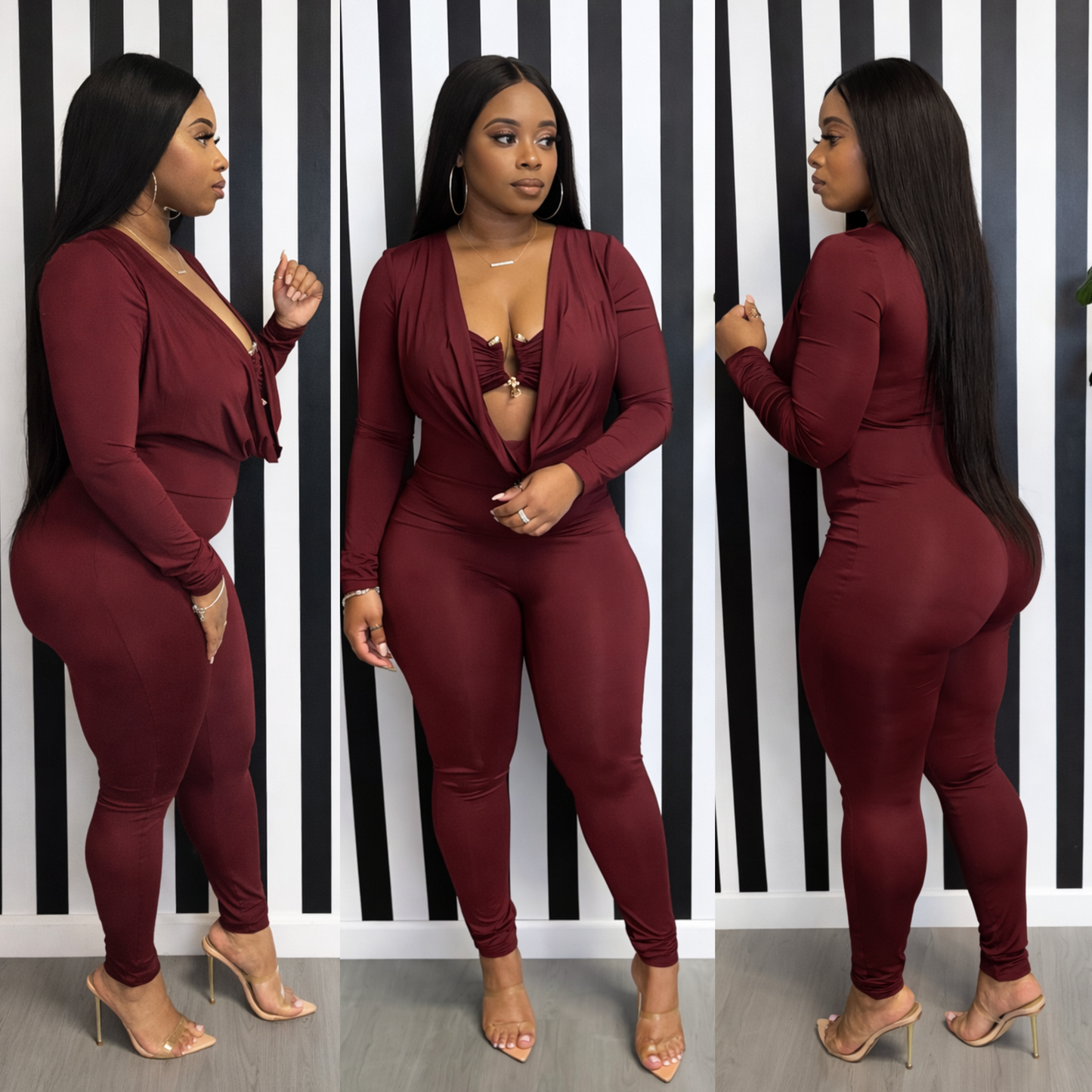 Bordeaux Goddess Jumpsuit