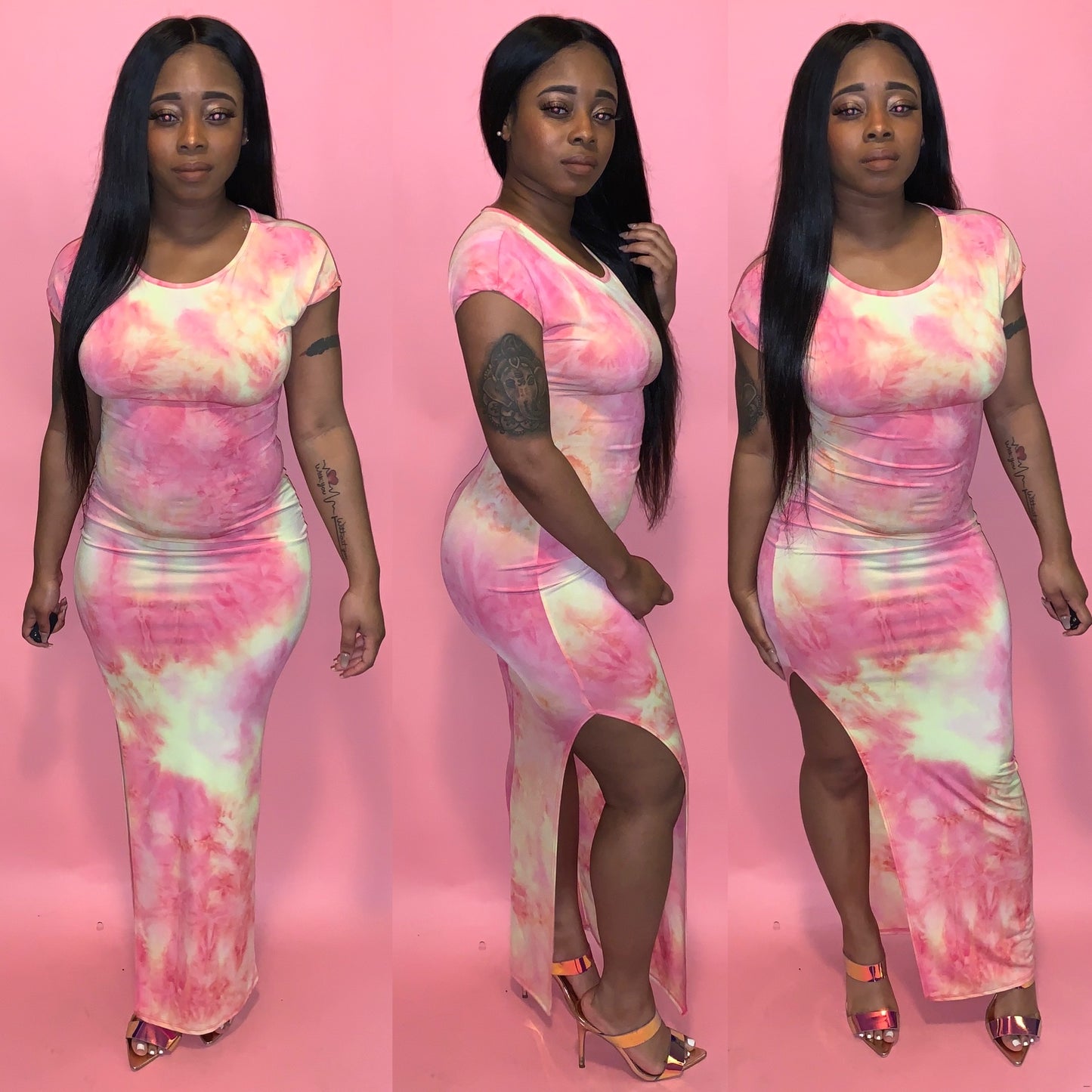 “Sun Burst” tunic dress