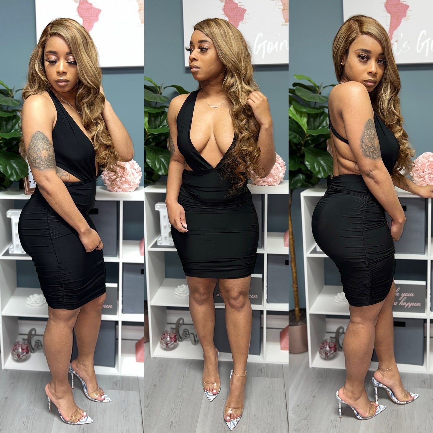 "Baddie Wild" Halter Dress